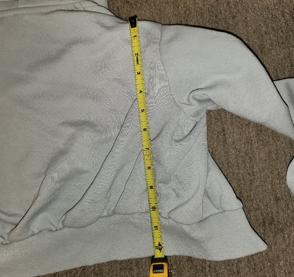 Divided Light Gray Cropped Hoodie - Picture 4 of 4